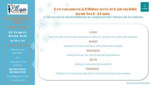 Flyer Hiver du 15 au 19 février 2021 6-12 ans - Ellipse Montessori Academy